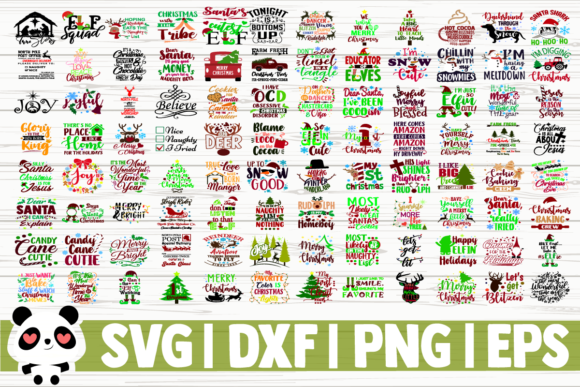 123 Christmas Quotes Bundle Illustrations