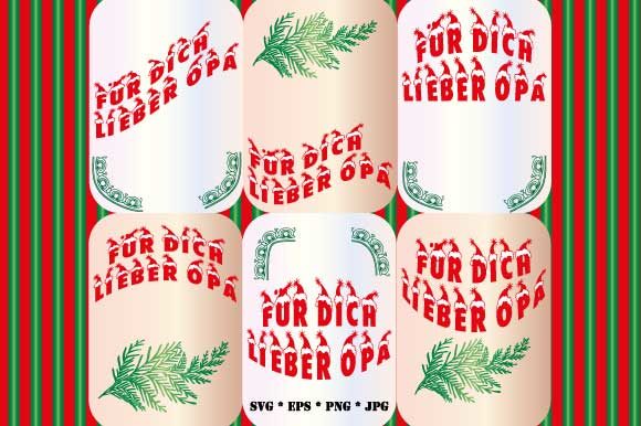6 X Für Dich Lieber Opa Christmas Illustrations