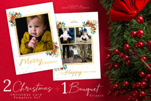 Christmas Card Template 5x7 for Digital Creators