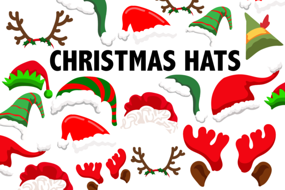 Christmas Hat Clipart for Festive Branding