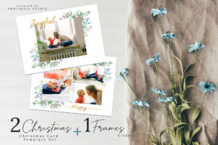 Christmas Postcard Editable Template