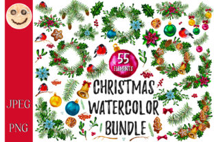Christmas Watercolor Bundle