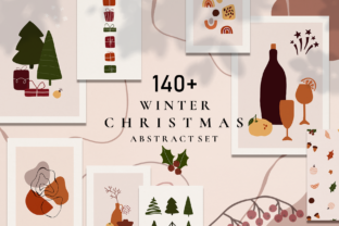 Christmas Winter Abstract Set