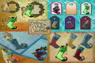 Holiday Christmas Hangings Illustrations