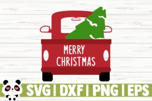 Merry Christmas - Vintage Red Truck