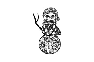 Snowman Zentangle for Christmas Creations